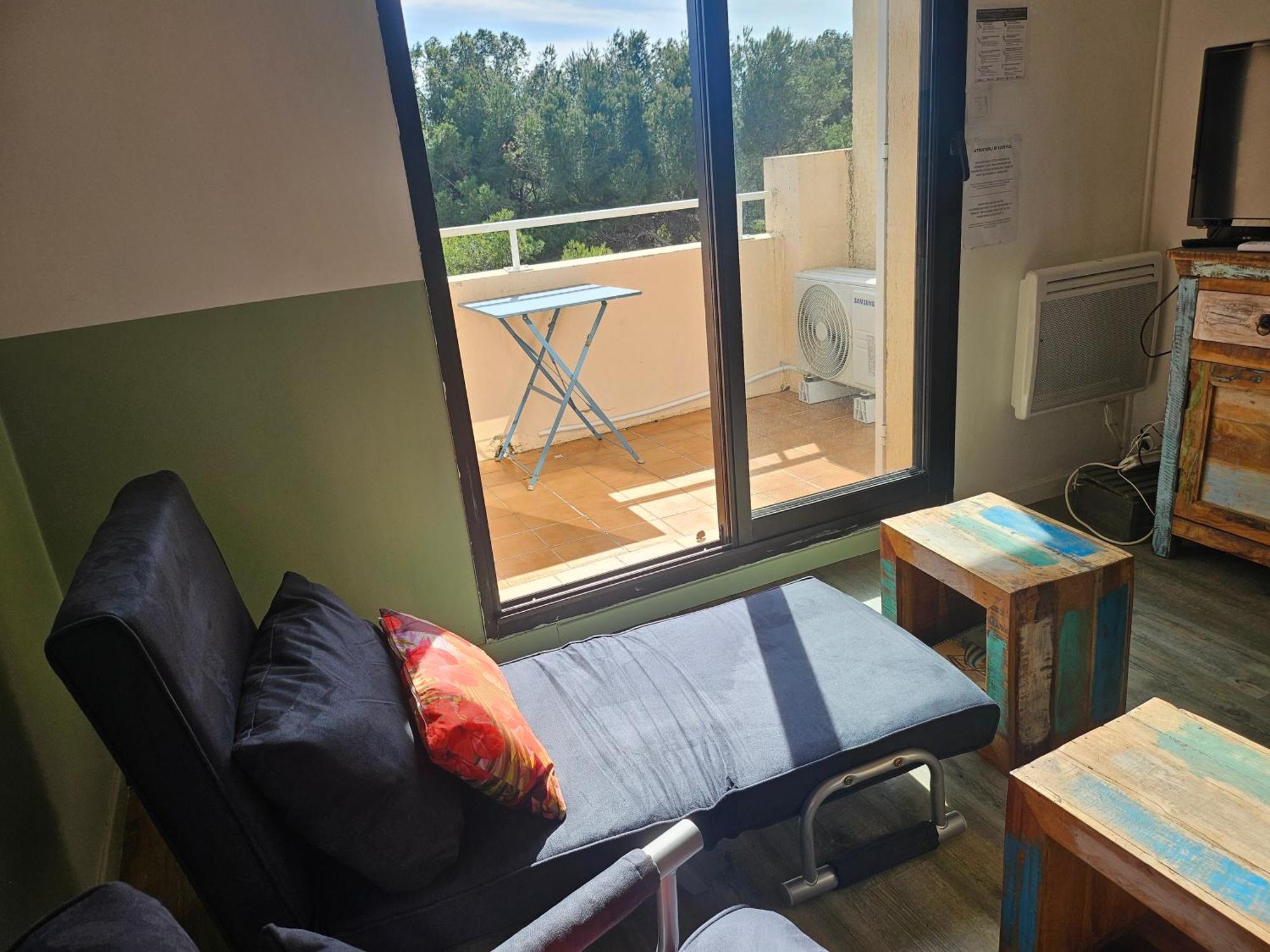 Domaine De La Coudouliere, T2 Climatise Terrasse Vue Mer Sans Vis A Vis Plage A 100M Six-Fours-les-Plages Zimmer foto